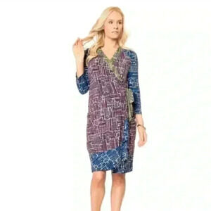 BCBGMaxAzria Adele Wrap Dress Size L